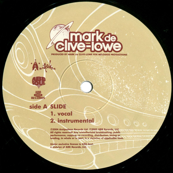 Mark De Clive-Lowe - Slide / State Of The Mental cover reference