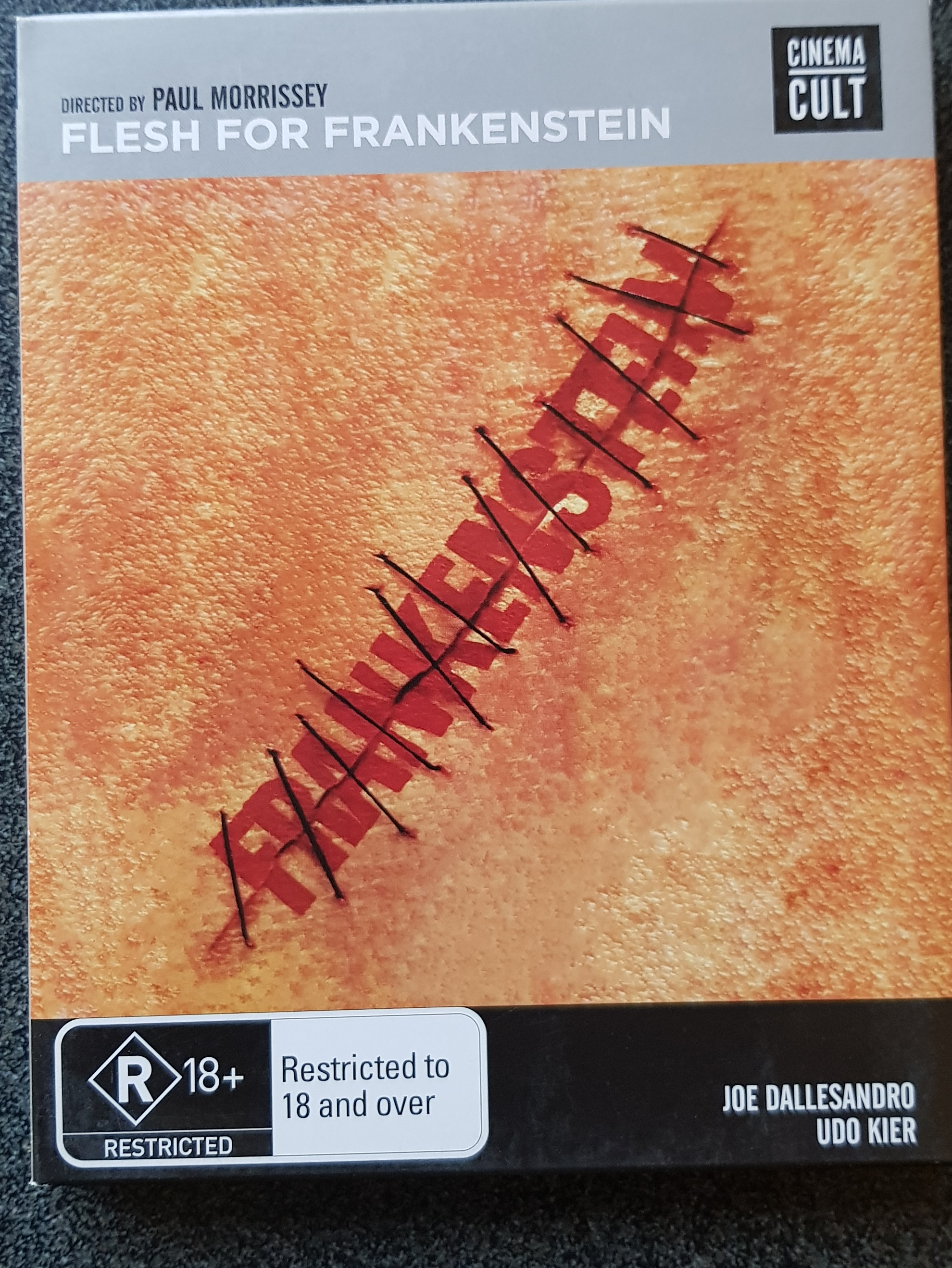Andy Warhol's Flesh For Frankenstein cover reference