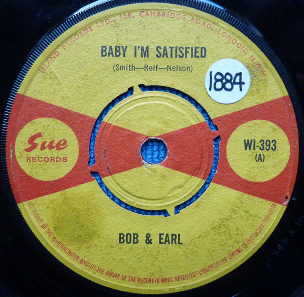 Bob & Earl - Baby I'm Satisfied / The Sissy cover reference