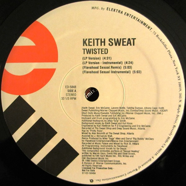 Keith Sweat - Twisted cover reference