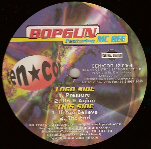 BopGun Featuring MC Bee - Pressure cover reference