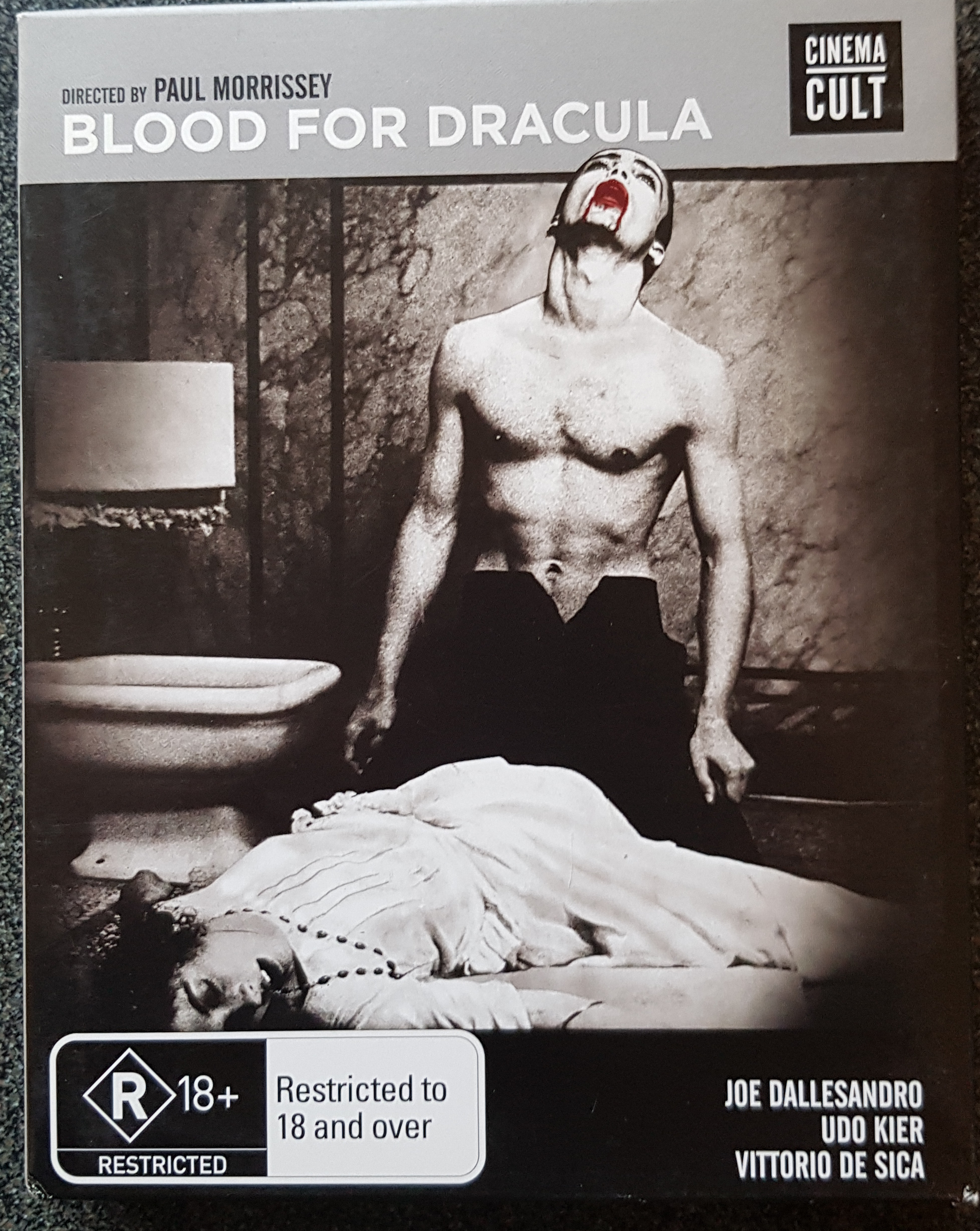 Andy Warhol's Blood For Dracula cover reference