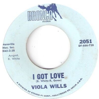 Viola Wills - I Got Love / Lost Without The Love Of My Guy cover reference