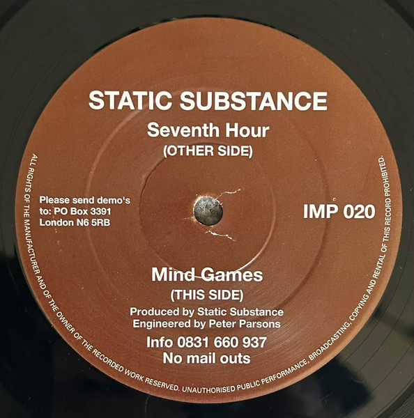 Static Substance - Seventh Hour / Mind Games cover reference