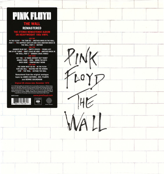Pink Floyd - The Wall cover reference