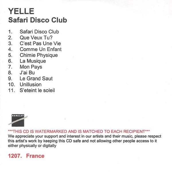 Yelle - Safari Disco Club cover reference