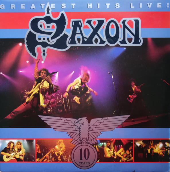Saxon - Greatest Hits Live! cover reference