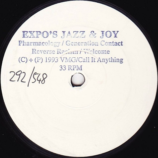 Expo's Jazz & Joy - Pharmacology / Generation Contact / Reverse Racism / Welcome cover reference