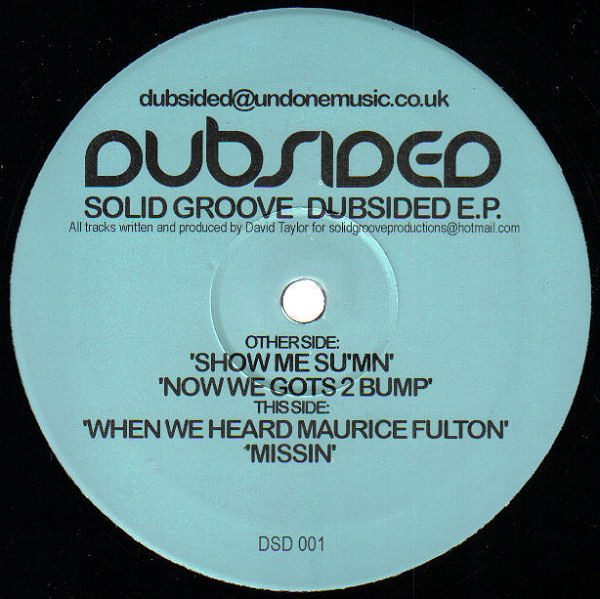 Solid Groove - Solid Groove Dubsided E.P. cover reference