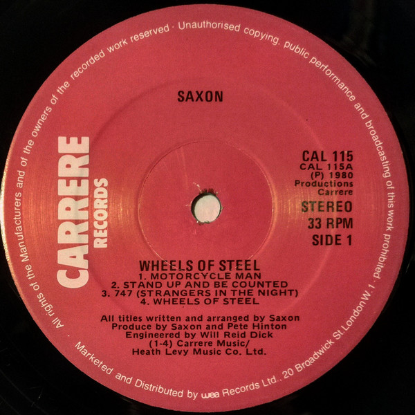 Saxon - Wheels Of Steel cover reference