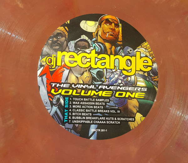 DJ Rectangle - The Vinyl Avengers Volume One cover reference