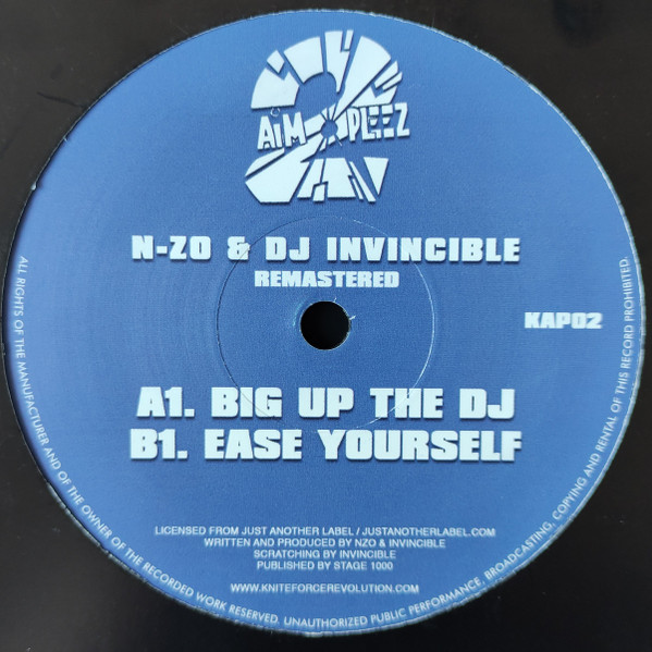 N-Zo & DJ Invincible - Big Up The DJ EP cover reference