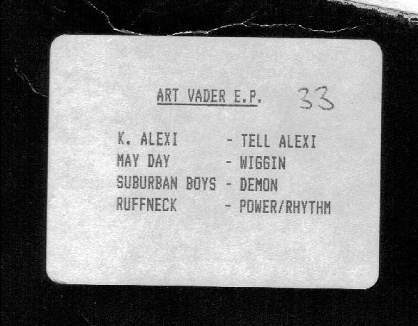 Various - Art Vader E. P. cover reference