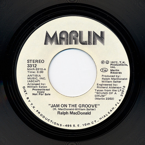 Ralph MacDonald - Jam On The Groove cover reference