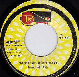 Desmond Irie - Babylon Must Fall cover reference