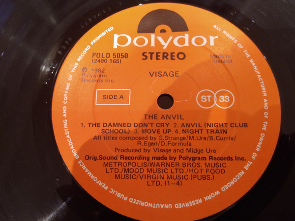 Visage - The Anvil cover reference